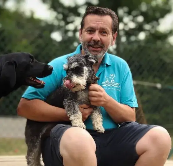 Phil with dog