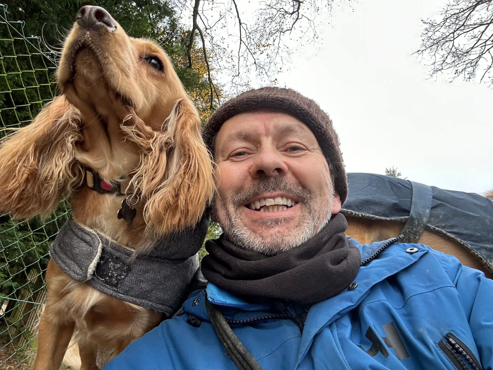 Phil with dog